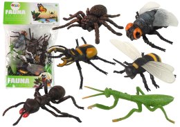 Zestaw Figurek Owadów Owady Pająk Pszczoła 6 Szt. LEAN TOYS