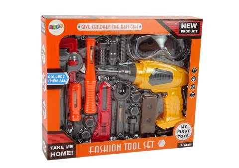 Zestaw Majsterkowicza Narzędzia Zestaw Narzędzi Wiertarka Na Baterie LEAN Toys Zestaw Majsterkowicza Narzędzia Zestaw Narzędzi Wiertarka Na Baterie LEAN Toys