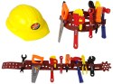 Zestaw Majsterkowicza Pas z Narzędziami Kask Klucz LEAN Toys