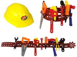 Zestaw Majsterkowicza Pas z Narzędziami Kask Klucz LEAN Toys