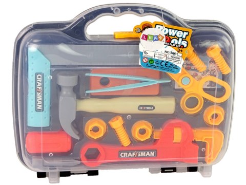 Zestaw Majsterkowicza w Walizce Narzędzia Dla Dzieci Młotek LEAN Toys Zestaw Majsterkowicza w Walizce Narzędzia Dla Dzieci Młotek LEAN Toys