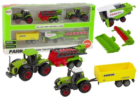 Zestaw Maszyn Rolniczych Pojazdów Farmerskich 6 sztuk Traktor LEAN Toys Zestaw Maszyn Rolniczych Pojazdów Farmerskich 6 sztuk Traktor LEAN Toys