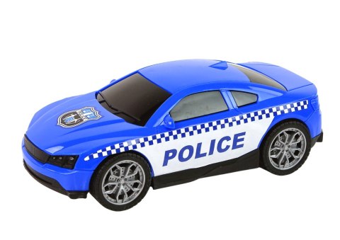 Zestaw Pojazdów Helikopter Auto Policja Dźwięk Niebieskie LEAN Toys Zestaw Pojazdów Helikopter Auto Policja Dźwięk Niebieskie LEAN Toys