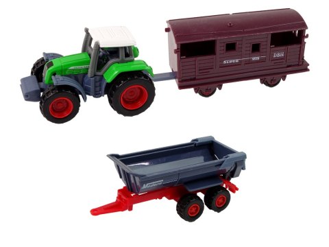 Zestaw Pojazdów Rolniczych Traktor 12 Sztuk Metal LEAN Toys Zestaw Pojazdów Rolniczych Traktor 12 Sztuk Metal LEAN Toys
