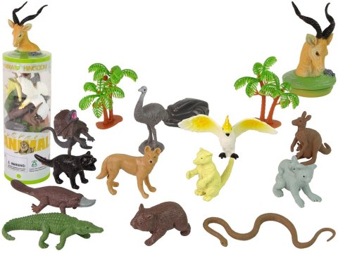 Zestaw Zwierzęta Australii Figurki 12szt. Akcesoria W Tubie LEAN Toys Zestaw Zwierzęta Australii Figurki 12szt. Akcesoria W Tubie LEAN Toys