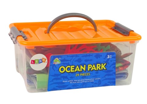 Zwierzęta Morskie Ryby Zestaw Figurki W Pudełku Akcesoria 24 szt. LEAN Toys Zwierzęta Morskie Ryby Zestaw Figurki W Pudełku Akcesoria 24 szt. LEAN Toys