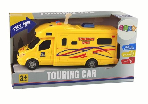 Auto Camper Wycieczka Napęd Frykcyjny Dźwięk Światła LEAN Toys Auto Camper Wycieczka Napęd Frykcyjny Dźwięk Światła LEAN Toys