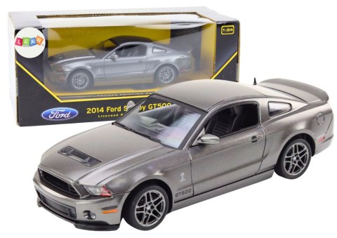 Auto Ford Shelby GT500 W Skali 1:24 Napęd Srebrny LEAN Toys Auto Ford Shelby GT500 W Skali 1:24 Napęd Srebrny LEAN Toys