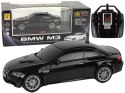 Auto R/C BMW M3 Pilot Światła 1:28 Czarne LEAN Toys