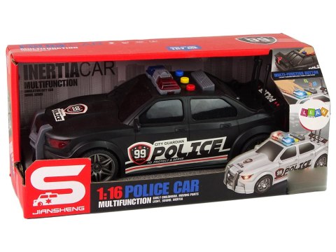 Auto Sportowe Policja 1:16 Czarny Dźwięk LEAN Toys Auto Sportowe Policja 1:16 Czarny Dźwięk LEAN Toys