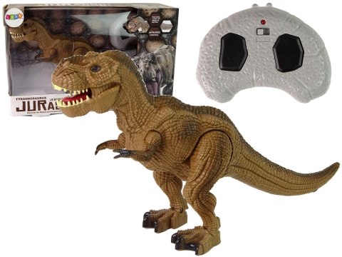 Dinozaur Zdalnie Sterowany Tyranozaur Rex Brązowy LEAN Toys Dinozaur Zdalnie Sterowany Tyranozaur Rex Brązowy LEAN Toys