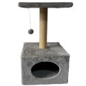Drapak Z Legowiskiem Dla Kota Wisząca Myszka 31cm x 31cm x 56cm LEAN