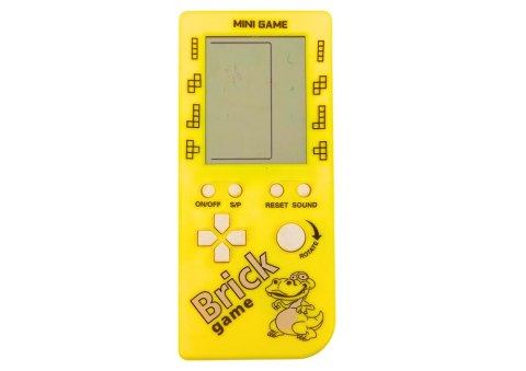 Gra Elektroniczna Konsola Tetris Brick Game 23 Poziomy Żółta LEAN Toys Gra Elektroniczna Konsola Tetris Brick Game 23 Poziomy Żółta LEAN Toys