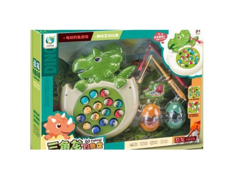 Gra Łowienie Rybek Wędki Dźwięki Dinozaur LEAN Toys Gra Łowienie Rybek Wędki Dźwięki Dinozaur LEAN Toys