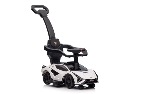 Jeździk z Pchaczem Lamborghini QLS-996T Biały LEAN CARS Jeździk z Pchaczem Lamborghini QLS-996T Biały LEAN CARS