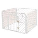 Kojec Klatka Dla Psa Składana Drzwiczki Zabezpieczenie 90cm x 60cm x 60cm LEAN