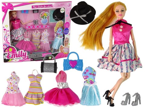 Lalka Dla Dzieci Emily Akcesoria Wymienne Sukienki LEAN Toys Lalka Dla Dzieci Emily Akcesoria Wymienne Sukienki LEAN Toys