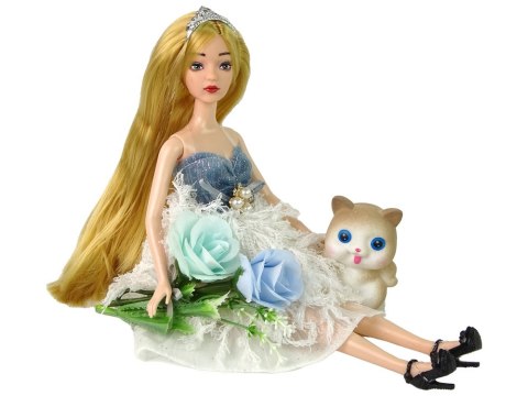 Lalka Dla Dzieci Emily Kotek Kwiaty LEAN Toys Lalka Dla Dzieci Emily Kotek Kwiaty LEAN Toys