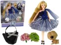 Lalka Dla Dzieci Emily Z Pieskiem Torebką Kwiatami LEAN Toys