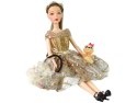 Lalka Dla Dzieci Emily z Pieskiem Długie Włosy LEAN Toys