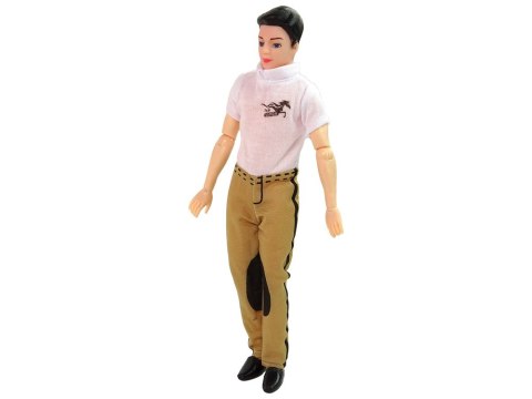 Lalka z Białym Koniem Figurki Akcesoria LEAN Toys Lalka z Białym Koniem Figurki Akcesoria LEAN Toys