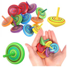 Mini Bączek Drewninany Zabawka Zręcznościowa Kolorowy 4cm LEAN Toys