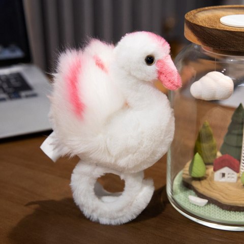 Pluszowa Maskotka Łabędź Opaska Bransoletka Na Rękę Biały LEAN Toys Pluszowa Maskotka Łabędź Opaska Bransoletka Na Rękę Biały LEAN Toys