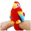 Pluszowa Maskotka Papuga Opaska Bransoletka Na Rękę Czerwona LEAN Toys