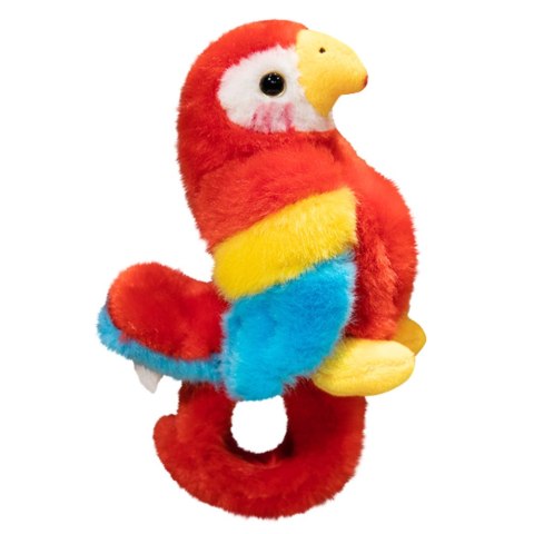 Pluszowa Maskotka Papuga Opaska Bransoletka Na Rękę Czerwona LEAN Toys Pluszowa Maskotka Papuga Opaska Bransoletka Na Rękę Czerwona LEAN Toys