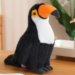 Pluszowa Maskotka Przytulanka Ptak Tukan Czarno Biały 30cm LEAN Toys