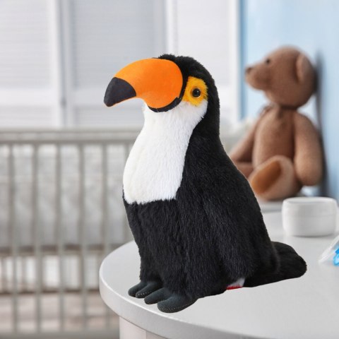Pluszowa Maskotka Przytulanka Ptak Tukan Czarno Biały 30cm LEAN Toys Pluszowa Maskotka Przytulanka Ptak Tukan Czarno Biały 30cm LEAN Toys