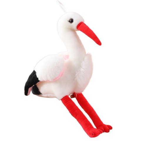 Pluszowy Bocian Ptak Pluszak Maskotka Przytulanka 37cm LEAN Toys Pluszowy Bocian Ptak Pluszak Maskotka Przytulanka 37cm LEAN Toys