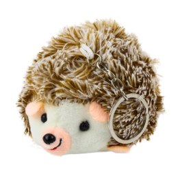 Pluszowy Jeż Maskotka Brelok Kółko Brązowy 9cm LEAN TOYS
