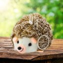 Pluszowy Jeż Maskotka Brelok Kółko Brązowy 9cm LEAN TOYS