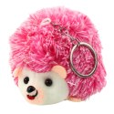 Pluszowy Jeż Maskotka Brelok Kółko Różowy 9cm LEAN TOYS