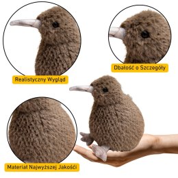 Pluszowy Ptak Kiwi Pluszak Maskotka Przytulanka Ciemnobrązowy 17cm LEAN Toys