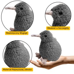 Pluszowy Ptak Kiwi Pluszak Maskotka Przytulanka Szary 21cm LEAN Toys