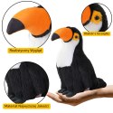 Pluszowy Ptak Tukan Pluszak Maskotka Przytulanka Biały 30cm LEAN Toys