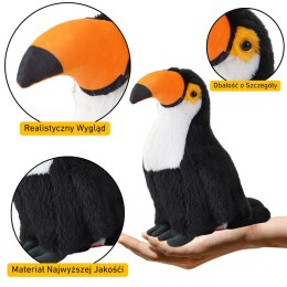 Pluszowy Ptak Tukan Pluszak Maskotka Przytulanka Biały 30cm LEAN Toys