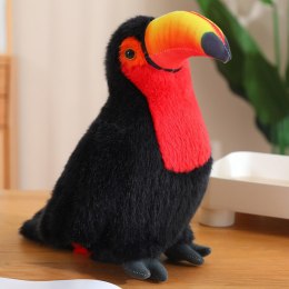 Pluszowy Ptak Tukan Pluszak Maskotka Przytulanka Czerwony 30cm LEAN Toys