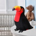 Pluszowy Ptak Tukan Pluszak Maskotka Przytulanka Czerwony 30cm LEAN Toys