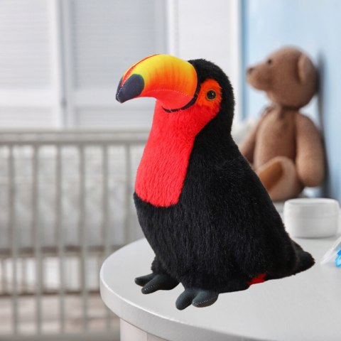 Pluszowy Ptak Tukan Pluszak Maskotka Przytulanka Czerwony 30cm LEAN Toys Pluszowy Ptak Tukan Pluszak Maskotka Przytulanka Czerwony 30cm LEAN Toys