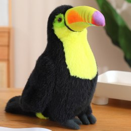Pluszowy Ptak Tukan Pluszak Maskotka Przytulanka Żółty 30cm LEAN Toys