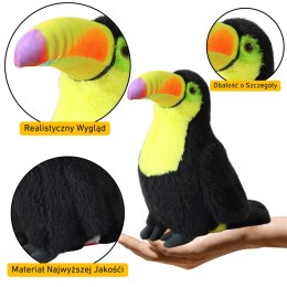 Pluszowy Ptak Tukan Pluszak Maskotka Przytulanka Żółty 30cm LEAN Toys