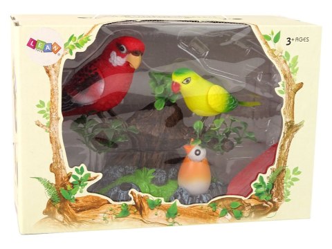 Śpiewające Ruchome Papużki Drzewo Kolorowe LEAN Toys Śpiewające Ruchome Papużki Drzewo Kolorowe LEAN Toys