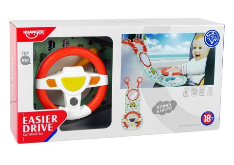 Zabawka Do Samochodu Dla Niemowląt Kierownica LEAN Toys Zabawka Do Samochodu Dla Niemowląt Kierownica LEAN Toys
