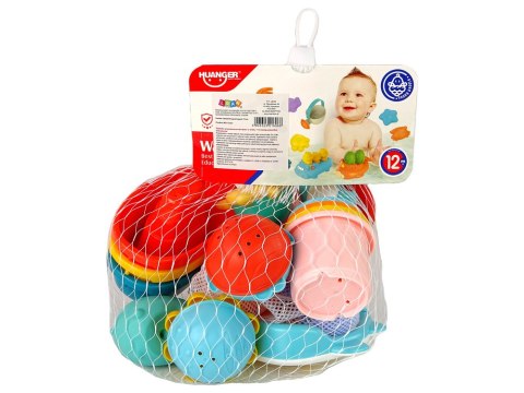 Zestaw Do Kąpieli Zabawki Morskie Podbierak Łódki 17 Sztuk LEAN Toys Zestaw Do Kąpieli Zabawki Morskie Podbierak Łódki 17 Sztuk LEAN Toys