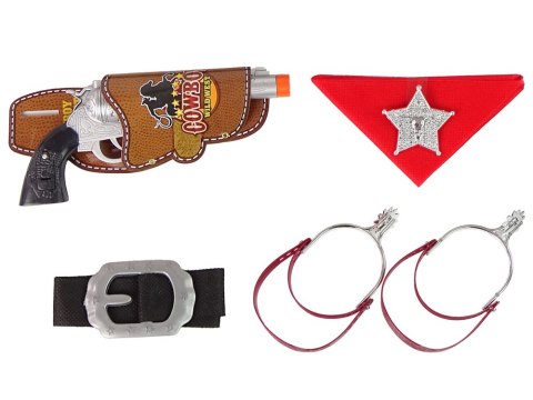 Zestaw Kowboja Szeryfa Strzelba Rewolwer LEAN Toys Zestaw Kowboja Szeryfa Strzelba Rewolwer LEAN Toys