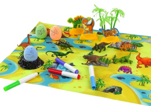 Zestaw Kreatywny DIY Dinozaury Jaja Do Malowania Transporter LEAN Toys Zestaw Kreatywny DIY Dinozaury Jaja Do Malowania Transporter LEAN Toys