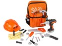 Zestaw Majsterkowicza w Plecaku Kask Narzędzia Pomarańczowy LEAN Toys